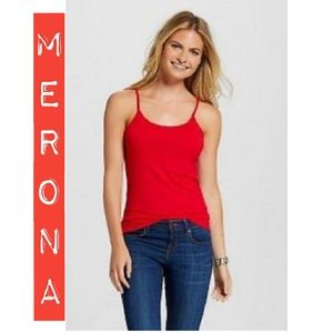 3/$25 Merona Red‎ Camisole Top - NWT